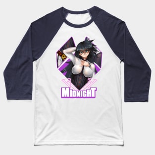 Midnight Girl Baseball T-Shirt